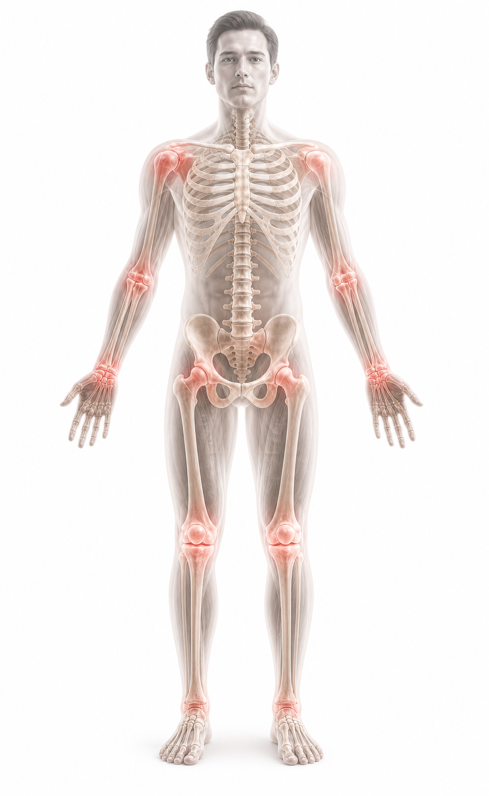 Full-body X-ray anatomy image for selecting painful regions